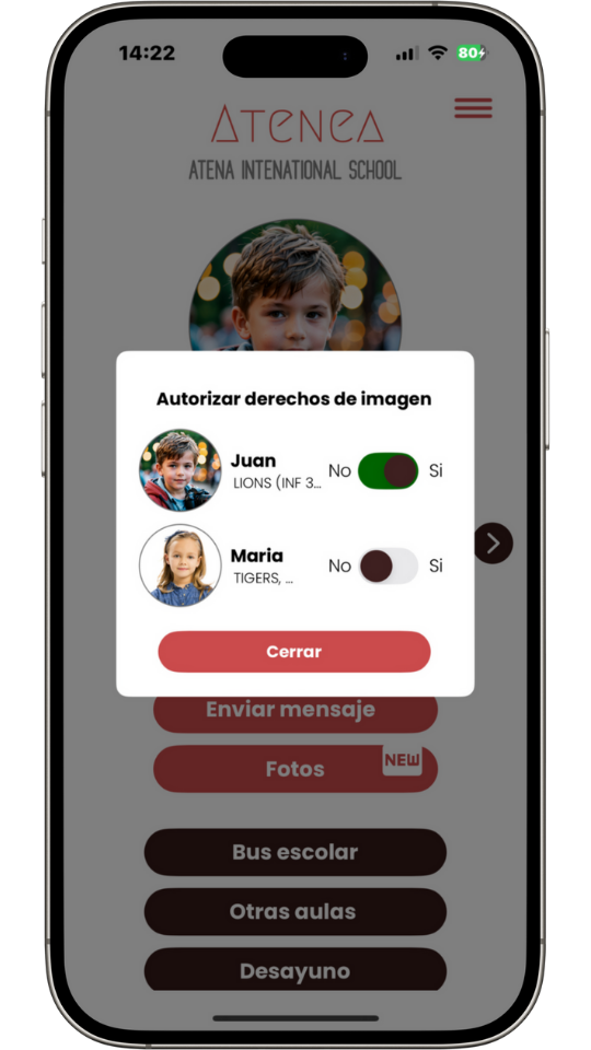 Autoritzar els drets d'imatge