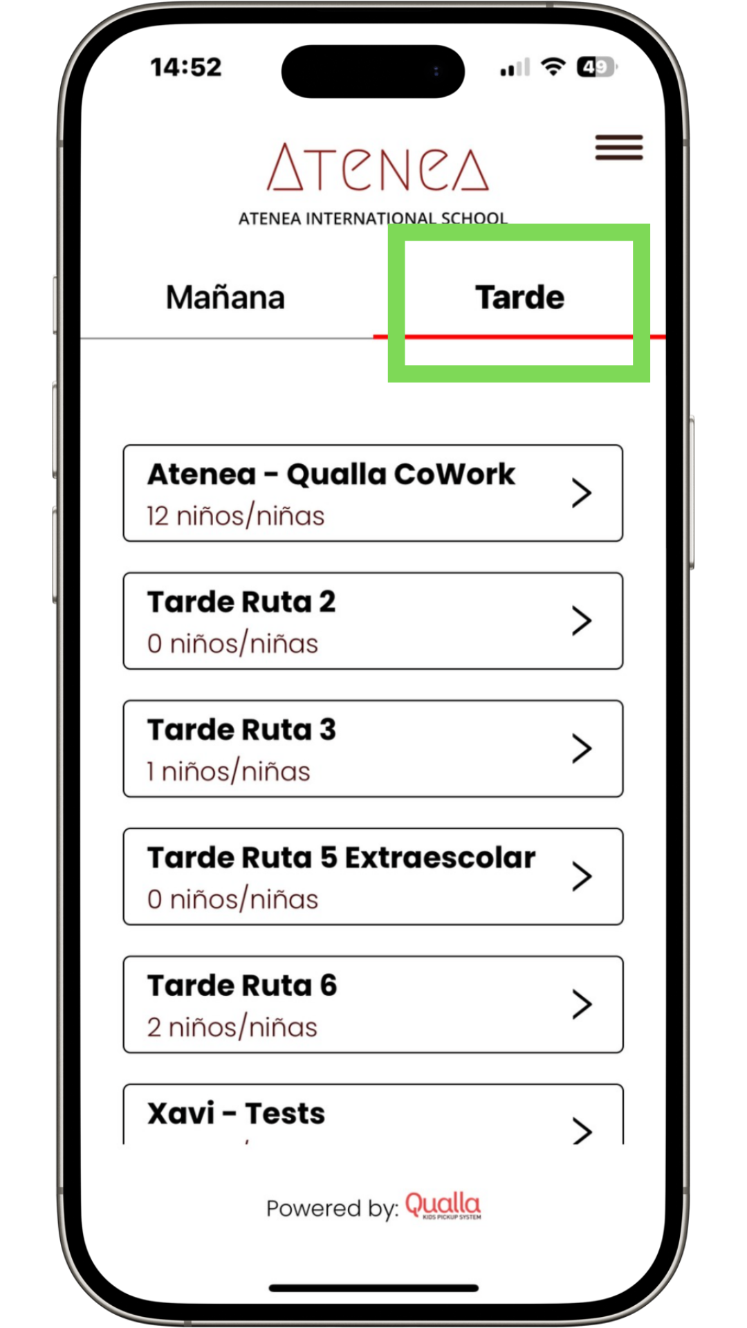 Accés a la ruta de tarda