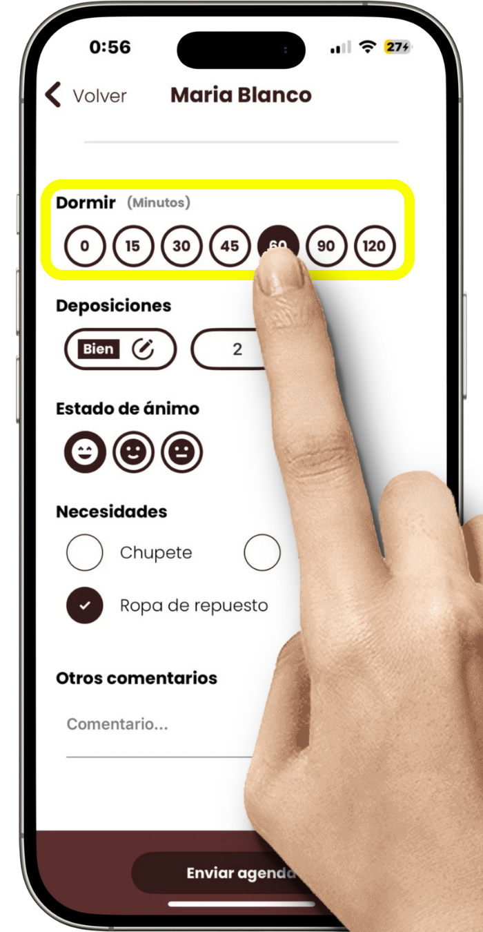 Valorar los minutos de sueño