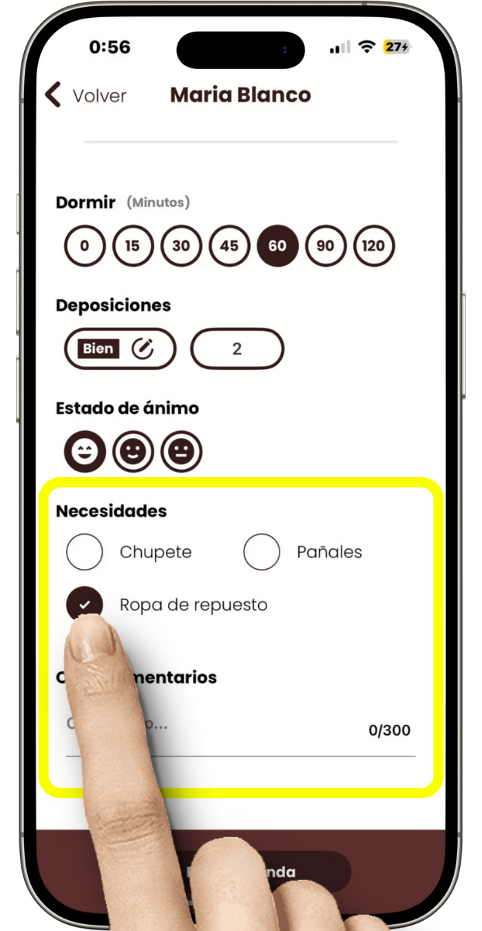 Reposiciones y comentarios